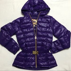 MICHAEL Michael Kors Purple Puffer Jacket